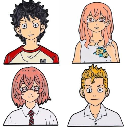 PF1264 Tokyo Revengers Anime Accessories Brooches Pin Cute Things Enamel Pins Badges on Backpack Manga Japanese Fashion Jewelry