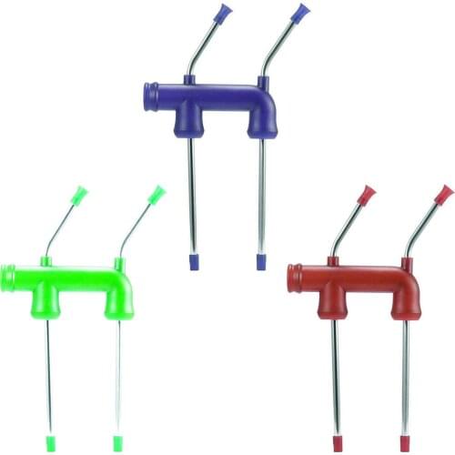 Double Beer Snorkel Bottle Dispenser Speed Drinking straw Beer Bong Bar Festivals Party Entertainment Tools