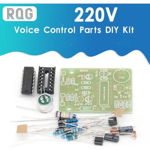 Energy Saving Lamp LED Light Incandescent Light CD4011 Sound and Light Control Switch Kit DIY Voice Control Parts Module