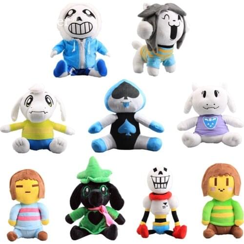 22-36cm Undertale Plush Toy Doll Sans Frisk Chara Lancer Ralsei Temmie Toriel Asrie Figure Toys Best Gift For Baby Kids
