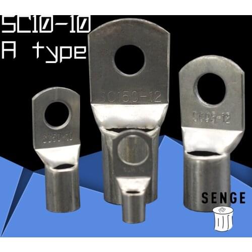 1piece SC(JGK)10-10 tinned copper cable lugs crimp type Electric power fittings equipment contact A type National Standard