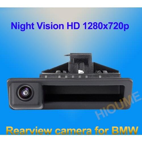 For BMW E60 E61 E70 E71 E72 E82 E88 E84 E90 E91 E92 E93 X1 X5 ,Rear View Camera Reverse Backup Night Vision HD 1280x720p Camera