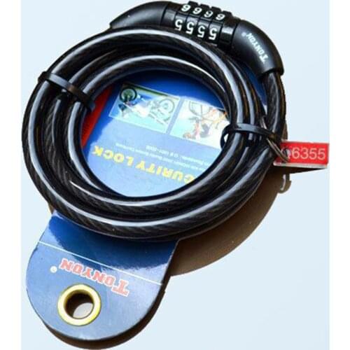 Bicycle Lock Code Key Anti Theft Bike Password Cycling Combination Metal Light Weight Security Lock For Scooter Cycling Bike