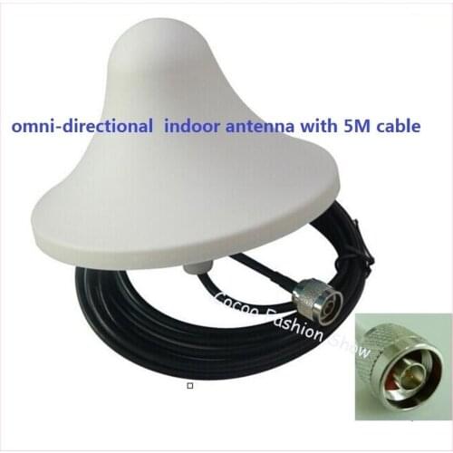 ZQTMAX Indoor Ceiling Antenna 698-2700Mhz 5dBi N Male for CDMA GSM Signal Booster 2G 3G 4G Repeater 1900 2600 Signal Amplifier
