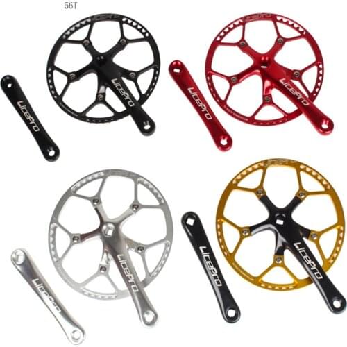 Litepro Chainring BCD 130mm 5 Arms With Guard And Crank For Folding Bike Chainwheel Bicycle Parts