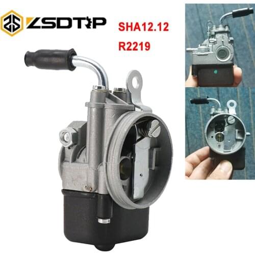 ZSDTRP Motorcycle Carburetor Carburedor Carb SHA 12.12 R2219 For PIAGGIO Ciao PX FL VESPA SHA 12/12