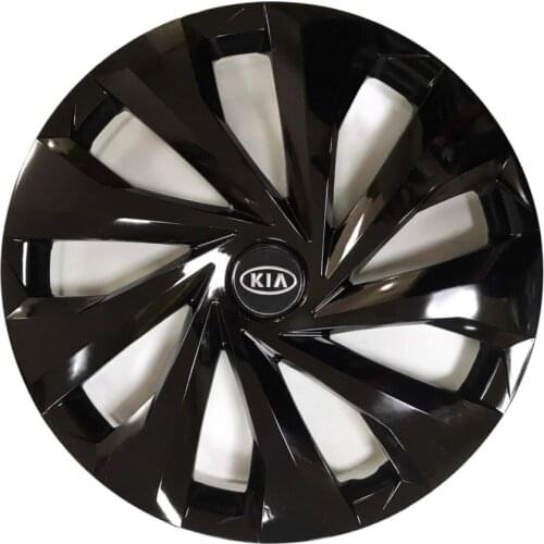 Car Wheel Rim Cover R15 Piano Bright Black Hub Flexible Caps For Kia 15 Inch Models 4pcs/Set Tuning With Emblem