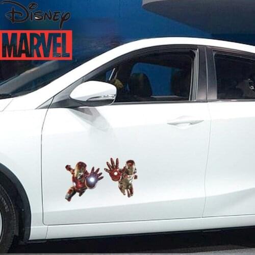 Disney Marvel Car Sticker Avengers Sticker Anti-scratch Decoration Sticker Creative Personality Three-dimensional Iron Man Car