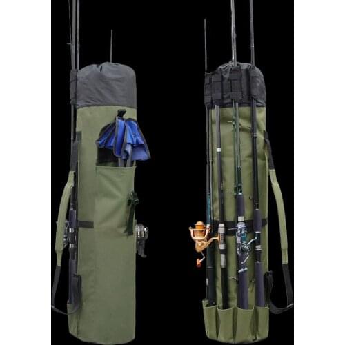 WALK FISH Fishing Portable Multifunction Nylon Fishing Bags Fishing Rod Bag Case Fishing Tackle Tools Storage Bag