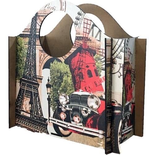 Practical Decor Amusement Park Paris Box Storage Arrangement Newspaper Rack
