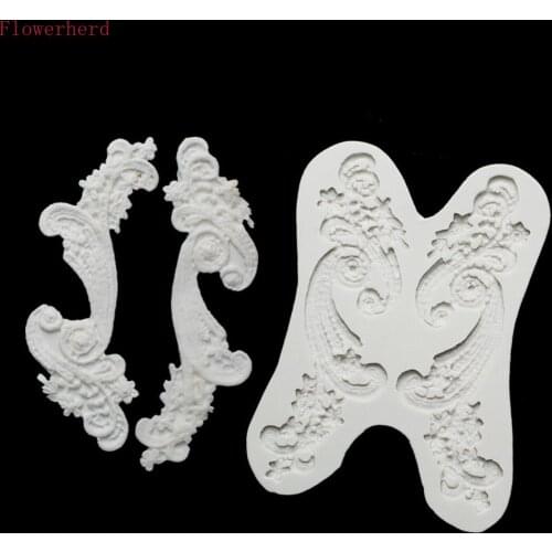 European-style Embossed Decorative Chocolate Mold Fondant Cake Silicone Mold Home Baking Tools Cake Decorating Pastry Tools