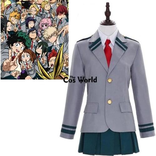 Boku No Hero Academia My Hero Academia All Roles JK High School Uniform Sailor Suit Coat Shirt Skirt Anime Cosplay Costumes