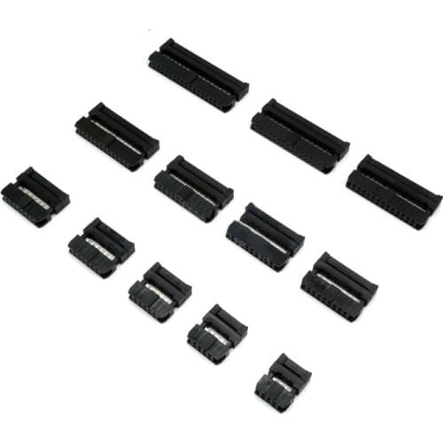10set Dual Row Pitch 2.0 IDC Socket Connector FC Female Header cable socket 2.0mm FC-6P/8/10/14/16/20/26/30/34/40P