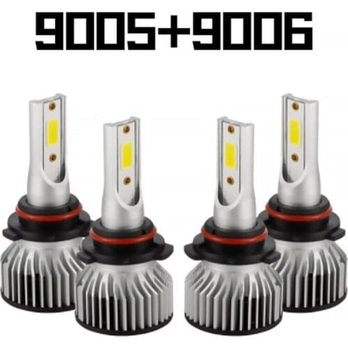 2Pairs 9005 9006 HB3 HB4 Combo LED Headlight Bulbs Kit High & Low Beam Bulb 6000K