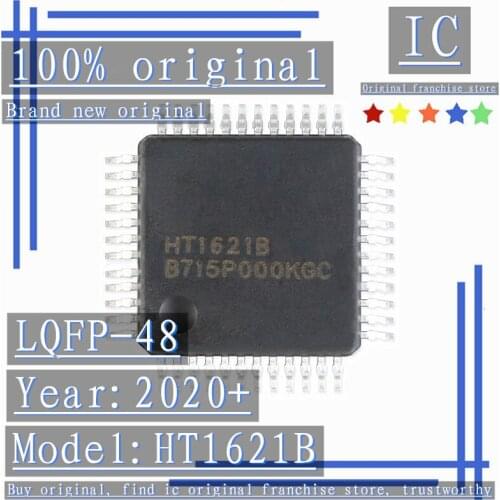 2020+100% Brand new original 10PCS-50PCS HT1621B LQFP-48 RAM mapping 32*4 LCD driver chip
