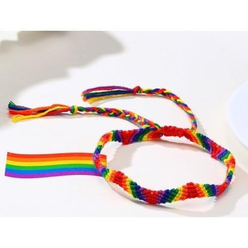 2021 LGBT Knotted Nepal Rainbow Braided A Variety Of Styles Chioce Fashion And Personalized Bracelet Suitable For Couples