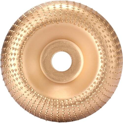 4'' Grinder Wheel Disc Wood Shaping Wheel Wood Grinding Disk for Angle Grinders with 16mm/0.63in Arbor