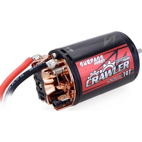 550 10T Brushed Motor Waterproof 5-Slot for Tamiya Kyosho TRAXXAS WLtoys 1/10 RC Car