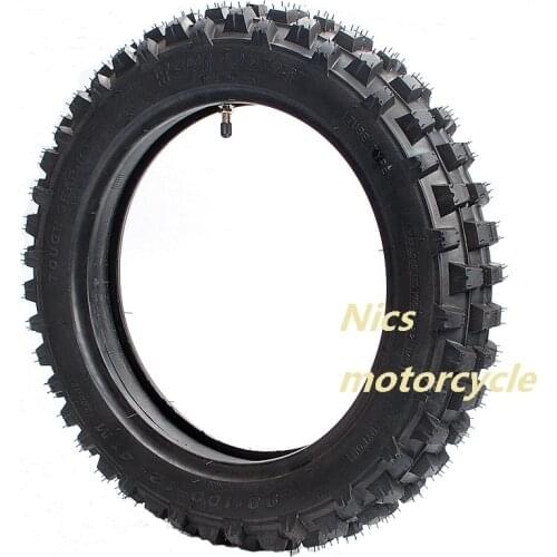 80-100-12 3.00-12 Front Knobby Tyre Tire + Tube PIT PRO Trail Dirt Bike