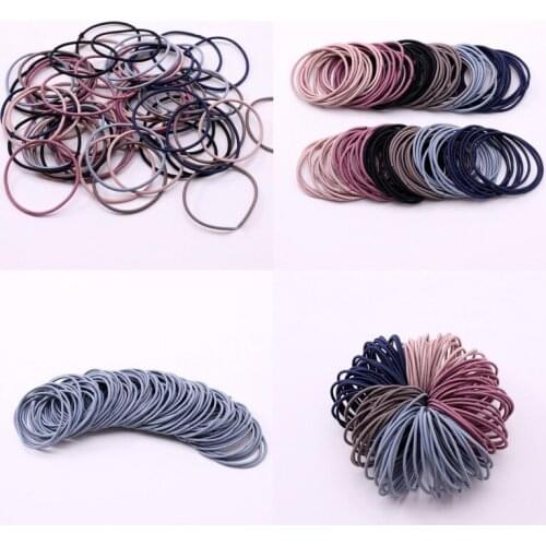 Hair Accessories Women Rubber Bands Scrunchy Elastic Hair Bands Girls Headband Decorations ties Gum For Hair New 50pcs/lot