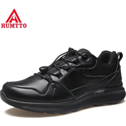 HUMTTO Fashion Men Shoes Sneakers Breathable Running Shoes for Mens Luxury Designer Brand Black Leather Walking Casual Shoe Male