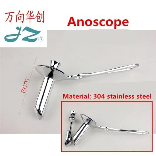 Jz Anorectal tube round Anoscope bell mouth stainless steel plier medical sex toys anal dilator expansion clamp device rectum