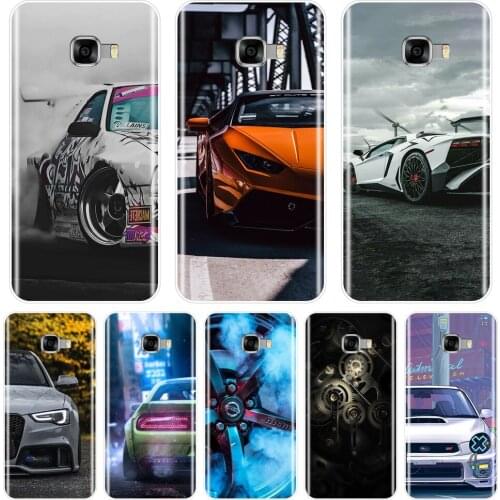 Car SportsCar Tyre Cool Men Phone Case For Samsung Galaxy C5 C7 C8 Soft Silicone Back Cover For Samsung Galaxy C9 C7 C5 Pro