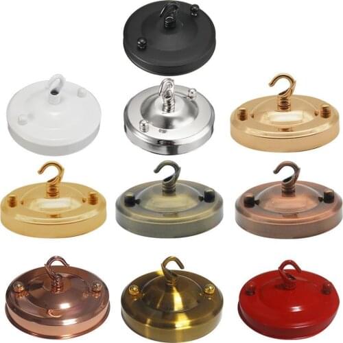 Lamp Base Hook 110mm Diameter Vintage Retro Antique Ceiling Rose Hook Plate Holder Light Bulb Fitting Chandelier Lamp Accessory