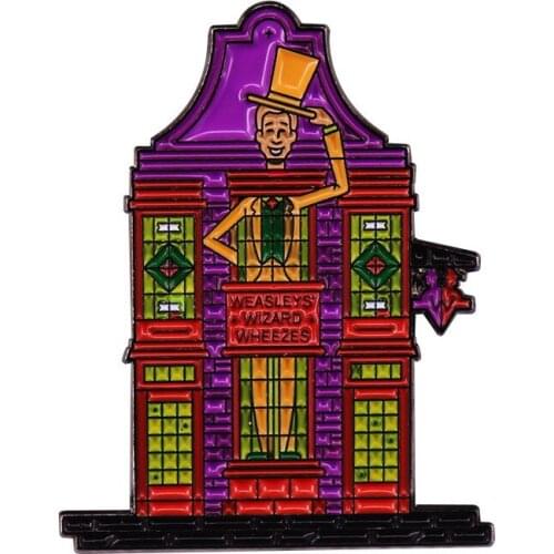 LT864 Magic world Enamel Pin Movie Brooches Bag Lapel Pin Cartoon Holiday Badge Backpack Decoration Jewelry Gift Accessories