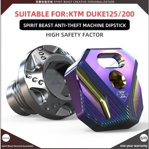 Spirit Beast Motorcycle Anti-theft Engine Oil Dipstick for DUKE125 200 390 RC390