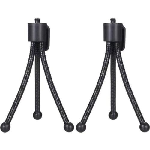 Mini Metal Tripod Flexible Phone Stand Holder Universal for Webcam Smartphones F3MA
