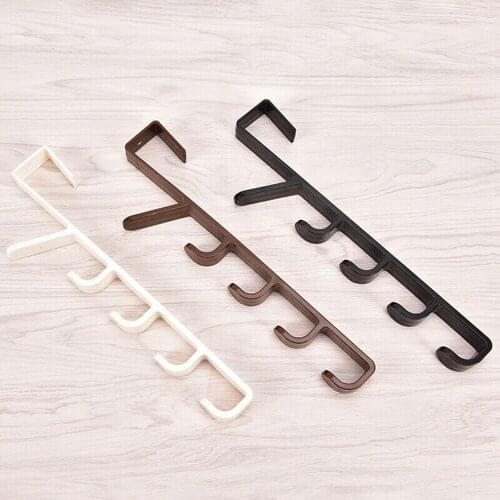 Multi-purpose Five-segment Hooks Storage Hook Rack Organizer Household Clothes Coat Hat Bag Hanger Holder Home Room Wall Hook