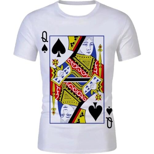Fashion Men And Women Mahjong Picture T-Shirt 3D Printing Mahjong Graphics T-Shirts, Cute Design Tops, Men And Women Cute Fun T