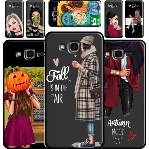 Fashion Girl Art Phone Case For Samsung Galaxy J1 J3 J4 J5 J6 J7 J8 2018 A7 A9 A6 A8 Plus A3 A5 2016 2017