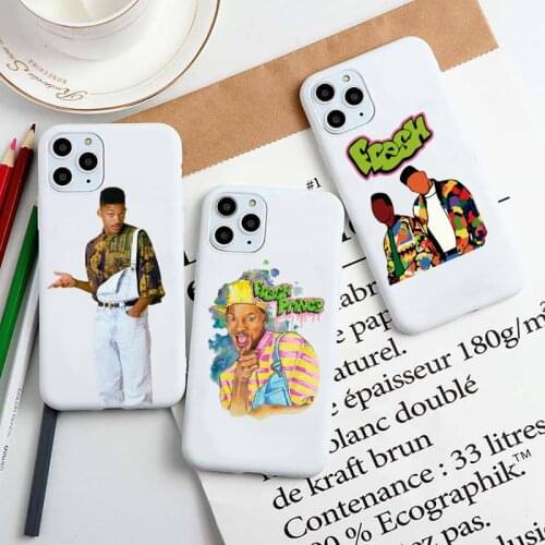 Fashion The fresh prince of bel air Phone Case for iphone 12pro max mini 11 pro XS MAX 8 7 6 6S Plus X 5S SE 2020 XR Candy white