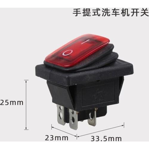 High Pressure Washer Flameout Switch Car Washer Pump Accessories 280/380/55/58 Waterproof Power Switch