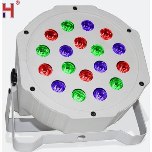 Flat 18x3W RGB DMX512 Stage Effect Disco Dj LED PAR TRUSS Light