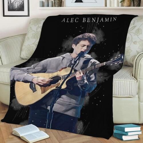 Alec Benjamin 3D Print Plush Blanket Throw On Sofa Home Decor Soft Warmth Washable Nap Blanket Dropshipping