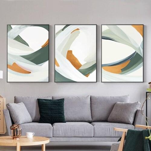 Nordic Colour Block Posters and Prints Fashion Canvas Painting Art HD Home Decor Abstract Style Wall Pictures for Living Room