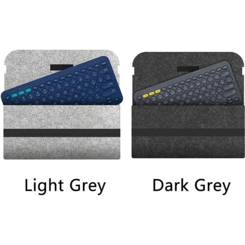 Anti Shock Keyboard Bag Compact Flexible Portable Travel Accessories Felt Protective Cover Carrying Case For Logitech K380 K480
