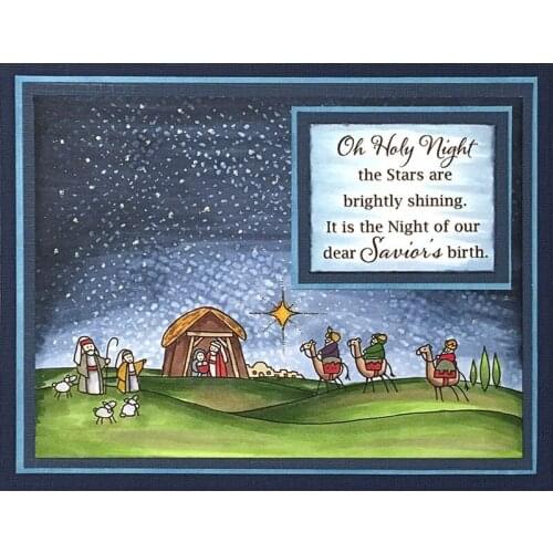 Clear Stamps Holy Night with Blessings for you Transparent Stamp for DIY scrapbooking Album Crafts Cards Decoration New 2019