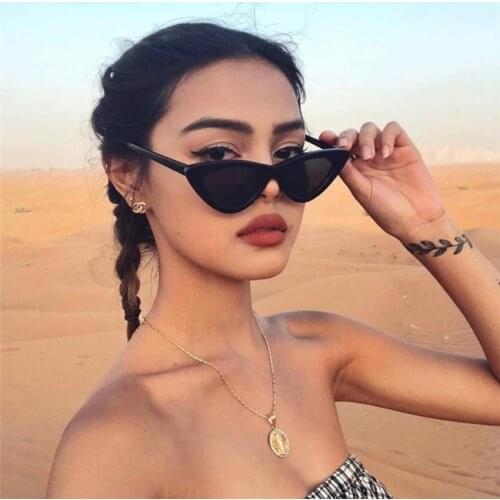 Cat Eye Sunglasses Fashion Triangle Female Sunglasses Fashion Trend Marine Sunglasses Polarized Retro Sunglasses Luxury Mirror