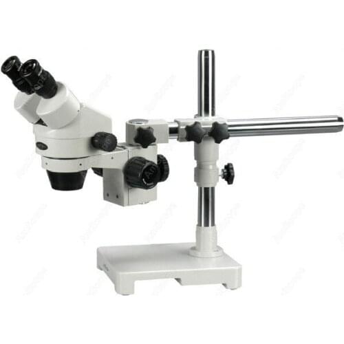 Stereo Zoom Microscope--AmScope Supplies 7X-180X Stereo Zoom Microscope with Single Arm Boom Stand