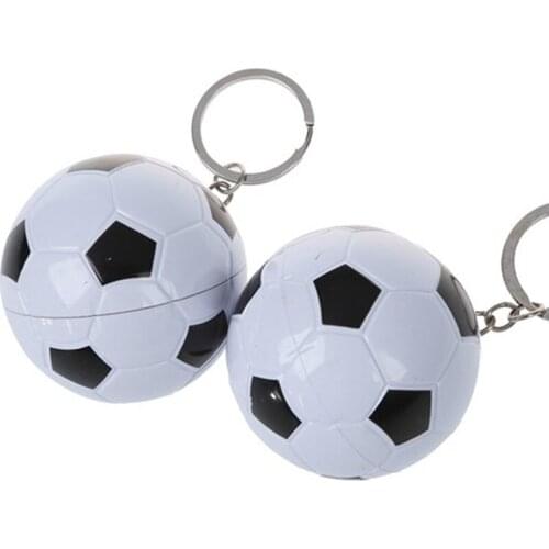 Retractable Creative Football Shaped Gel Pen Keychain Student Stationery Writing Tools Office Birthday Party Gifts