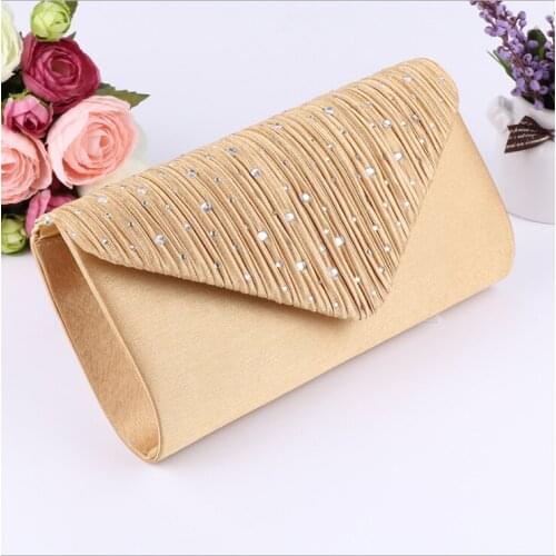 Women Evening Shoulder Bag Bridal Clutch Prom Wedding Party Envelope Handbag