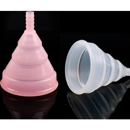 1pcs Reusable Medical Menstrual Cups Lady Hygiene Silicone Soft Cup Feminine Hygiene Products Vagina Care Tools S/L 2 Colors