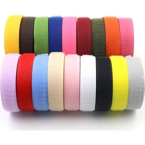 5Meter*2cm Velcros DIY Hook and Loop No Adhesive Fastener Tape Nylon Button Sewing Garment Bags DIY Magic Klitband Patch