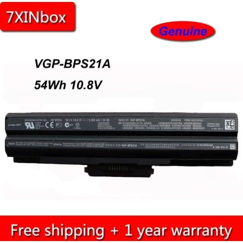 7XINbox 54Wh 10.8V Genuine VGP-BPS21A VGP-BPS13 VGP-BPS13S VGP-BPL13 VGP-BPL21 Laptop Battery For Sony Vaio VGN-AW VGN-BZ VGN-CS