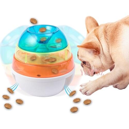 Dog Feeders Toys Pet Interactive Tumbler Design Easy Clean Travel Portable Pet Dog Toy Food Dispenser Toy Tumbler Food puppy