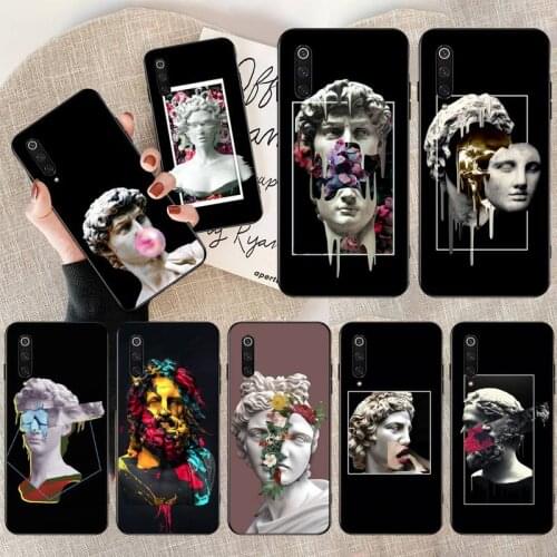 Luxury Statue Abstract Art David Medusa Phone Case for Xiaomi Mi Note 10 Lite Mi 9T Pro xiaomi 10 10 CC9 Pro 9SE